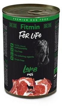 Mokra karma dla psów Fitmin For Life dog konserwa lamb 400 g (8595237033447)