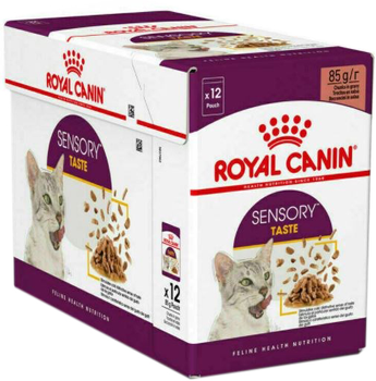 Mokra karma dla kotów Royal Canin Sensory Taste kawałki w sosie 12 x 85 g (9003579018859)