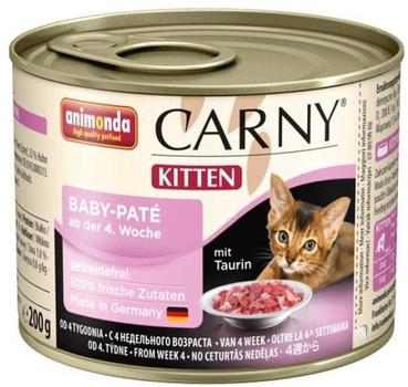 Вологий корм для котів Animonda Carny Kitten Baby Pate 200 г (4017721839624)