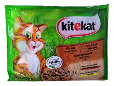 Вологий корм для котів Kitekat Вишукані страви в соусі 4 x 100 г (4770608241223)