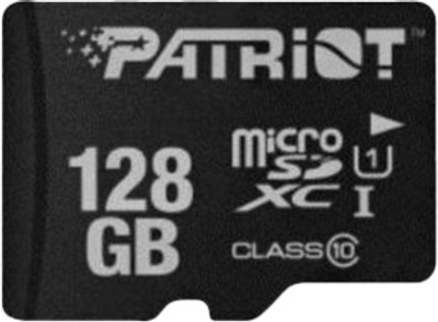 Карта памяти Patriot microSDHC 128GB Class 10 UHS-I LX (PSF128GMDC10)