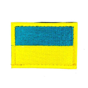 Шеврон флаг Украины Ranger 7.5 х 5.5 см на липучке Желто-голубой (rang_LE2400)