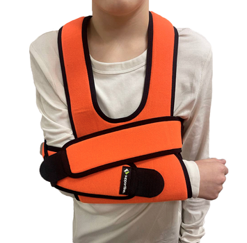 Бандаж-пов'язка Дезо дитячий фіксуючий на плечовий суглоб при переломах та вивихах Orthopoint SL-02