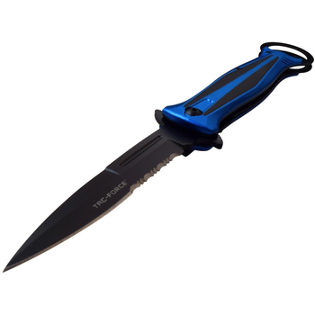 Нож складной Tac-Force TF-986BL, синего цвета, подпружиненная длина клинка 100мм.