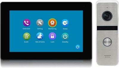 Комплект видеодомофона CoVi Security TAB FHD Black + Iron FHD Silver