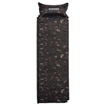Килимок самонадувний Ranger Tibet Camo Камуфляж 3х195х60 см Polyester Diamond Rip Stop 75D (RA 6641)