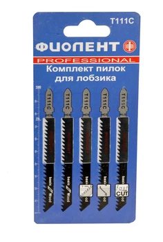 Пилки VJ Parts для лобзика Фіолент T111C (5 шт) по дереву, арт.pilset136