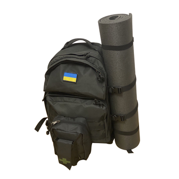 Походный комплект Тактический рюкзак на 40 литров Тактическая аптечка и Каремат (kt-5668)