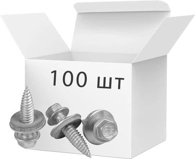 Саморіз із нержавіючої сталі з EPDM HiSmart для кріплення фотопанелей 6x25 мм 100 шт. (NV820931)