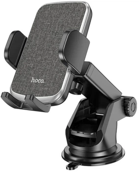 Автодержатель для телефона Hoco CA95 Polaris push-type telescopic suction cup car holder Black (6931474758514)