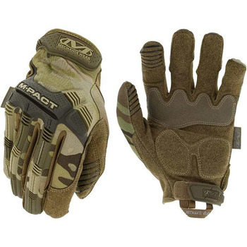 Перчатки тактические Mechanix Wear M-Pact MultiCam XL с защитой от ударов Военные перчатки ЗСУ армейские