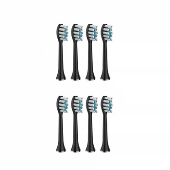Насадка для ультразвуковой зубной щетки MEDICA + ProBrush 9.0 (Ultrasonic) Black (8 штук)