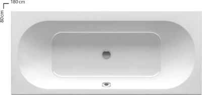 Ванна акриловая Ravak City Slim 180x80 C921300000