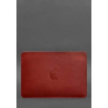 Чехол из натуральной кожи для MacBook 13 дюйм Красный 4422458