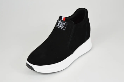 Слипоны Lonza 7699 черные замш 38