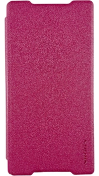 Чехол-книжка Nillkin Sparkle на Sony Xperia Z5 розовый