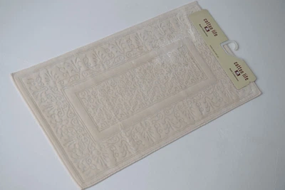 Килимок для ванної кімнати Cotton Life 60х110/молочний 01/60/110b