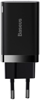 Сетевое зарядное устройство Baseus Super Si Pro Quick Charger Type-C+USB 30W EU Black (CCSUPP-E01)