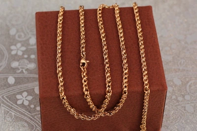 Цепь Xuping Jewelry колос 55 см 3 мм золотистая