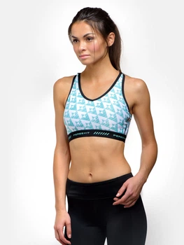 Спортивный топ Air Motion Ladies Bra Printed Triangle Mint L Цвет Мятный (501108-487-L)