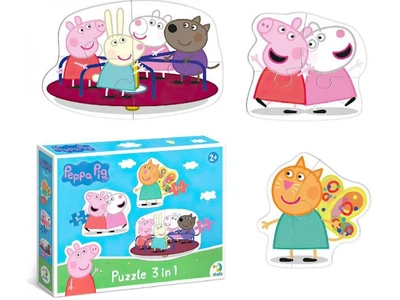 Пазли 3 в 1 Peppa Pig, DoDo, 2-3-4 ел., 200339