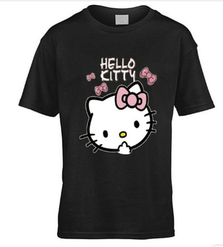 Hello kitty t-shirts  Черная майка, Футболки, Футболки для девочек