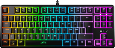 Клавіатура Xtrfy K4 TKL RGB Kailh Red UA Black (XG-K4-RGB-TKL-R-UKR)