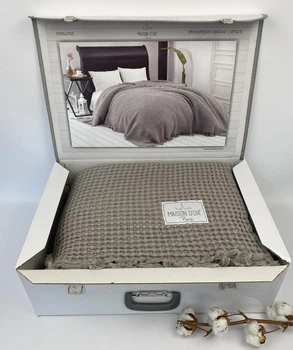 Покрывало Maison D'or Хлопковое Emeline 240x260 Beige