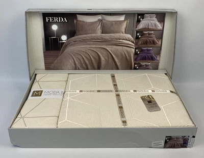 Покрывало Moda Box 240х260 с наволочками Felda Krem