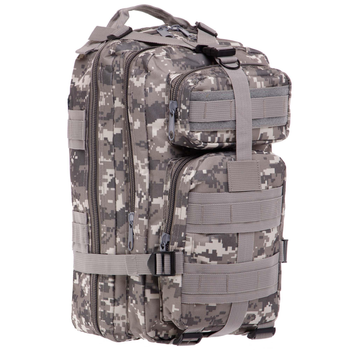 Рюкзак тактический рейдовый SILVER KNIGHT TY-7401 размер 42х21х18см 35л цвет Камуфляж серый