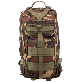 Рюкзак тактический рейдовый SP-Sport ZK-5502 размер 42х21х18см 25л цвет Камуфляж Woodland