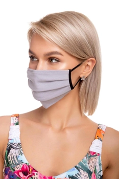 Захисна бавовняна двошарова маска з кишенею для додаткової фільтрації Intimo one size Сірий (62176)