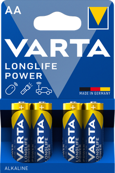 Батарейки VARTA LONGLIFE POWER AA/LR6 Alkaline 4 шт.