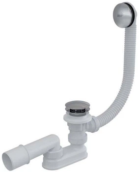 Сифон для ванни ALCA PLAST A507CKM Click-Clack зі зливом-переливом (8595580562533)