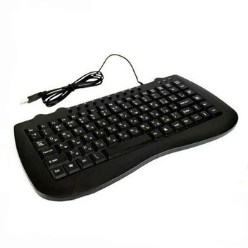 Клавіатура дротова KP-988 mini USB кабель 1.3 м чорний (2549_325)