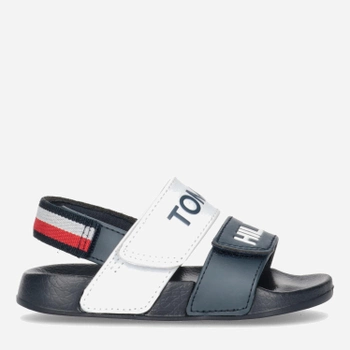 Sandały chłopięce Tommy Hilfiger Logo Velcro Sandal T1B2-32925-1172Y004 33 Niebieskie (8052578176917)