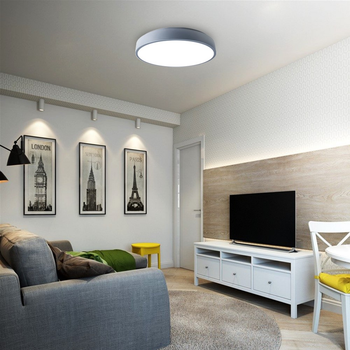 Потолочный светильник Jazzway PPB Scandic-R LED 24W 4000K GR IP20 круглый серый (5036864)