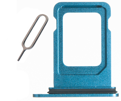 Сим лоток (слот) SIM-карты для iPhone 13 Pro Max Blue (+ подарок скрепка)
