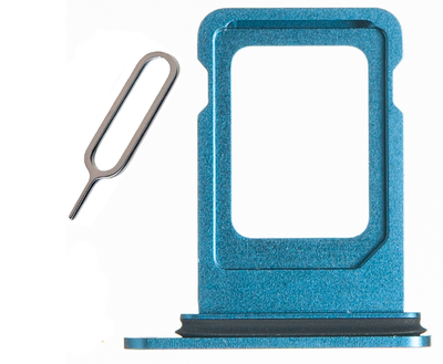 Сим лоток (слот) SIM-карты для iPhone 13 Pro Blue (+ подарок скрепка)
