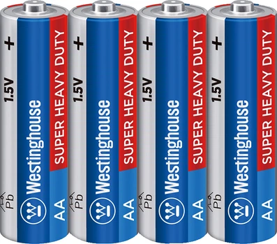 Солевые батарейки Westinghouse Super Heavy Duty AA/R6 4 шт (0889554007334)