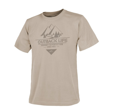 Футболка (Глубокая жизнь) T-Shirt (Outback Life) Helikon-Tex Khaki S Мужская тактическая