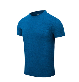 Футболка (Звужений, Приталений) T-Shirt Slim Helikon-Tex Blue Melange XXL Чоловіча тактична