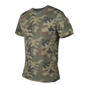 Футболка Tactical T-Shirt TopCool Helikon-Tex PL Woodland XXL Мужская тактическая