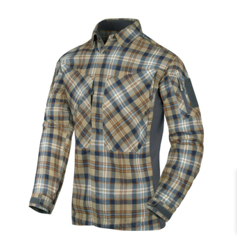 Рубашка MBDU Flannel Shirt Helikon-Tex Ginger Plaid XL Тактическая