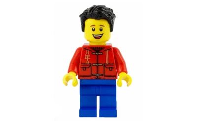 Конструктор LEGO Father - Red Shirt, Blue Legs, Black Hair 1 деталей (hol225)