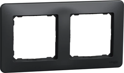 Рамка 2-постовая Schneider Electric Sedna Design Черная (SDD314802)
