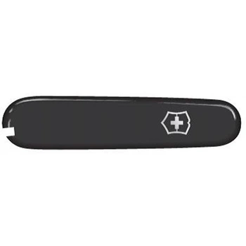 Накладка на ніж Victorinox 91мм black передня з лого (Va+)