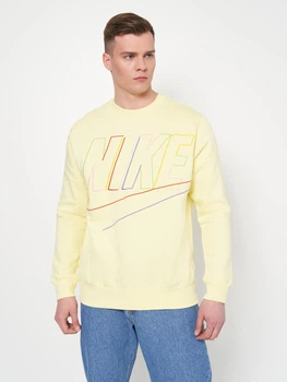 Свитшот оверсайз на флисе мужской Nike M Nk Club+ Bb Crew Mcf DX0529-706 S (196154946070)