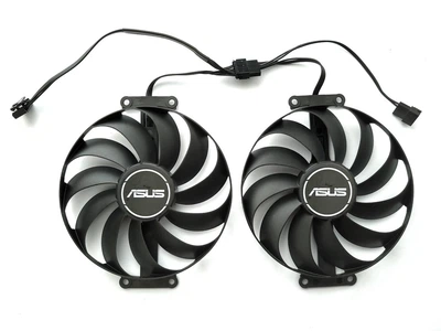 Вентилятор кулер для видеокарты ASUS RTX 3060 Ti 3070 Dual Gaming 95 мм Champion CF1010U12S (T129215SU FDC10U12S9-C CF1010U12D FDC10U12D9-C) комплект 2 шт (№337.05)