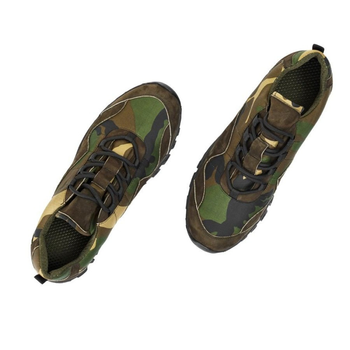 Тактичні Зелені кросівки комуфляж на протекторній підошві 43